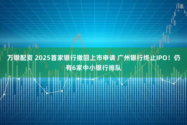 万银配资 2025首家银行撤回上市申请 广州银行终止IPO！仍有6家中小银行排队